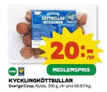 Coop - KYCKLINGKÖTTBULLAR