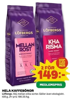 Mer - HELA KAFFEBÖNOR