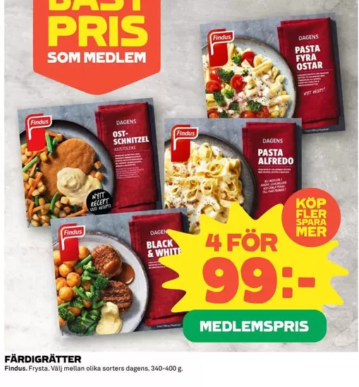 Findus - FÄRDIGRÄTTER