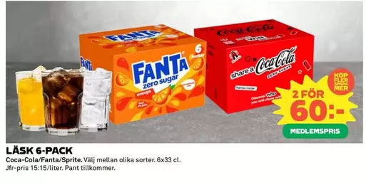 coca-cola - LÄSK 6-PACK