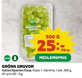 Coop - GRÖNA DRUVOR