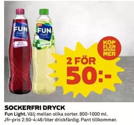 Fun Light - SOCKERFRI DRYCK