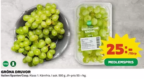 Coop - GRÖNA DRUVOR