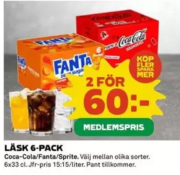 coca-cola - LÄSK 6-PACK