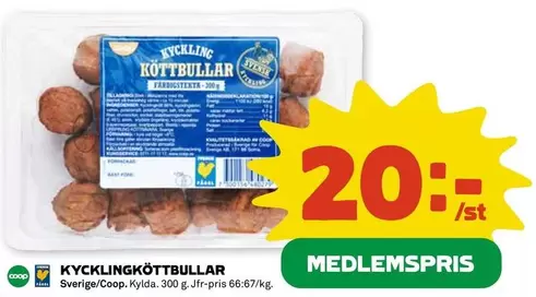 Coop - KYCKLINGKÖTTBULLAR