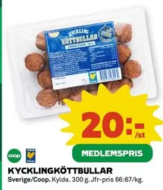 Coop - KYCKLINGKÖTTBULLAR