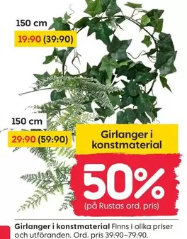 Girlanger i konstmaterial