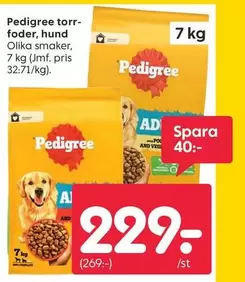 Pedigree - torr- foder, hund