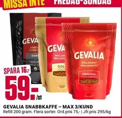 gevalia - SNABBKAFFE
