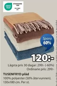 TUSENFRYD pläd