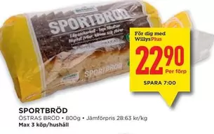 Östras - SPORTBRÖD