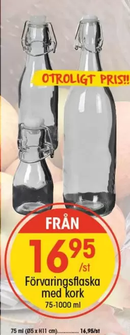 Förvaringsflaska med kork
