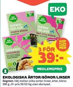 Gogreen - ÄRTOR/BÖNOR/LINSER