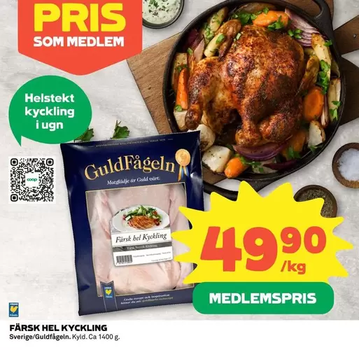 Guldfågeln - FÄRSK HEL KYCKLING