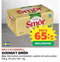 Arla - SVENSKT SMÖR