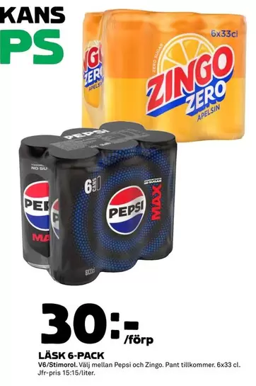Pepsi - LÄSK 6-PACK