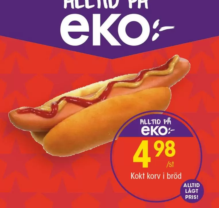 EKO - Kokt korv i bröd