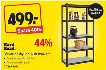 Förvaringshylla 91x183x46 cm