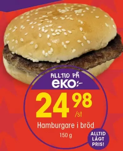 EKO - Hamburgare i bröd