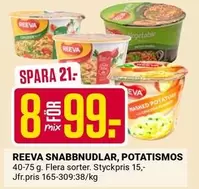 SNABBNUDLAR, POTATISMOS
