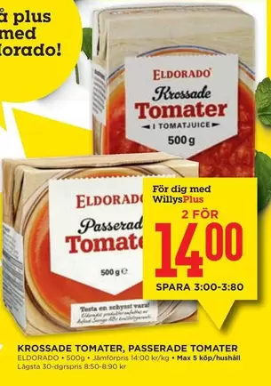 Eldorado - KROSSADE TOMATER, PASSERADE TOMATER