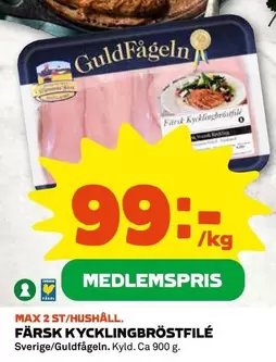 Guldfågeln - FÄRSK KYCKLINGBRÖSTFILÉ