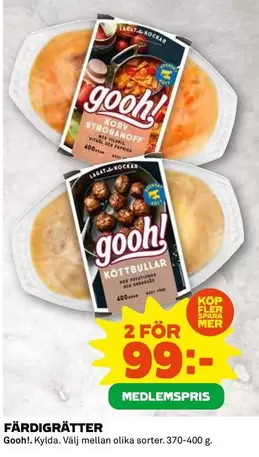 Gooh - FÄRDIGRÄTTER