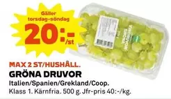 Coop - GRÖNA DRUVOR