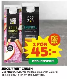 God Morgon - JUICE/FRUIT CRUSH