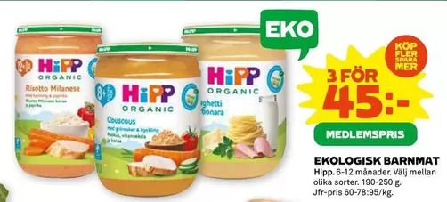 HIPP - BARNMAT