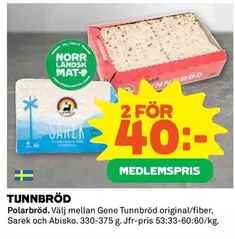 Polarbröd - TUNNBRÖD