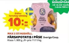 Coop - FÄRSKPOTATIS I PÅSE