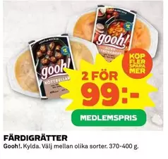 Gooh - FÄRDIGRÄTTER