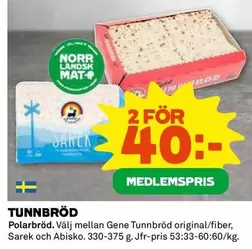 Polarbröd - TUNNBRÖD