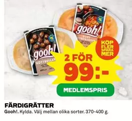 Gooh - FÄRDIGRÄTTER