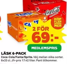 coca-cola - LÄSK 6-PACK