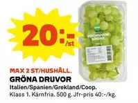 Coop - GRÖNA DRUVOR