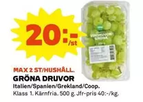 Coop - GRÖNA DRUVOR