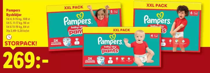 Pampers - Byxblöjor