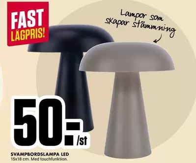 SVAMPBORDSLAMPA LED