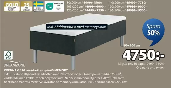 KVÄNNA GR20 resårbotten grå-40 MEMORY