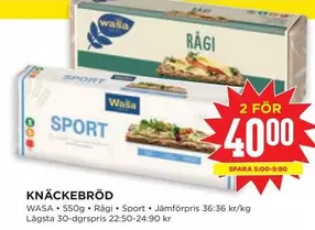 Wasa - KNÄCKEBRÖD