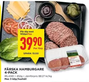 FÄRSKA HAMBURGARE