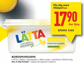 Lätta - BORDSMARGARIN