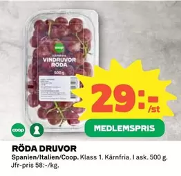 Coop - RÖDA DRUVOR