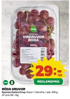 Coop - RÖDA DRUVOR
