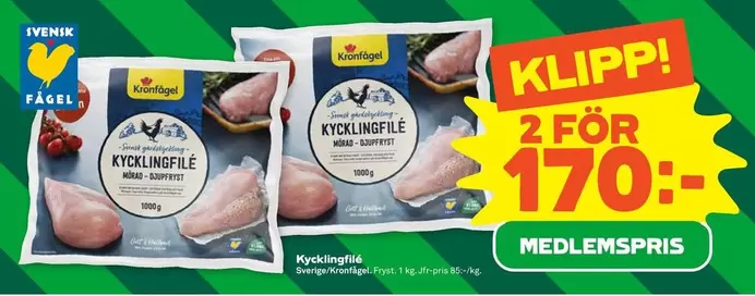 Kronfågel - Kycklingfilé