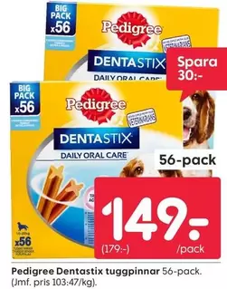 Pedigree - Dentastix tuggpinnar