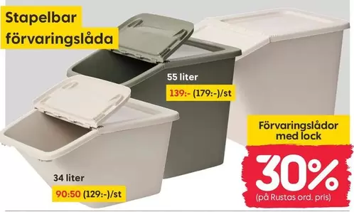 Förvaringslådor med lock