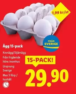 Ägg 15-pack